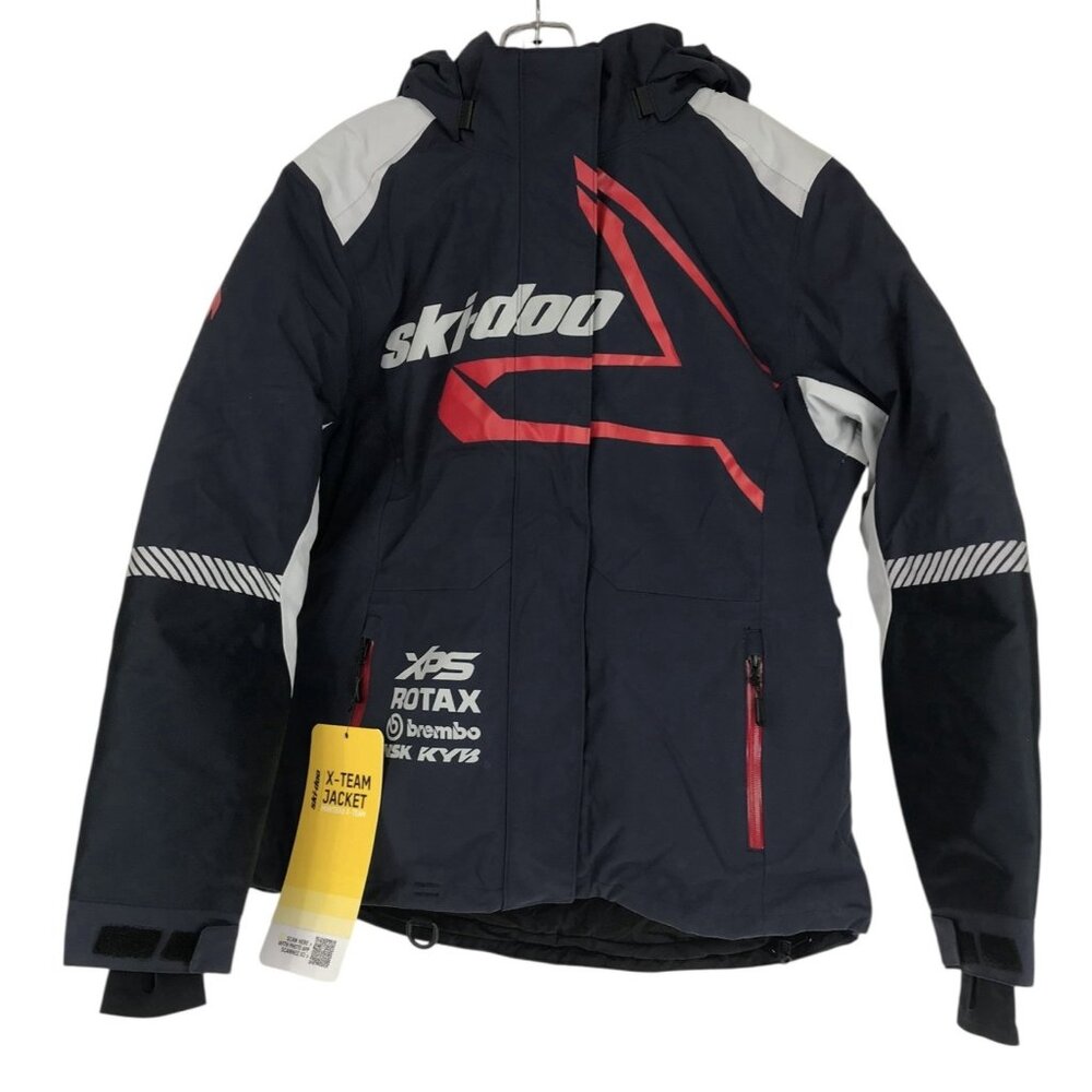 Ski-Doo Snowmobile Jacket Coat‎ Womens Size Large L Blue X-Team Ladies